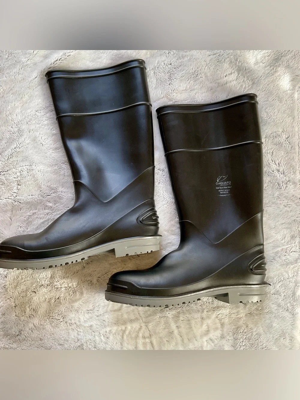 ONGUARD Boots, Steel Toe with Steel Shank Mens Size 8